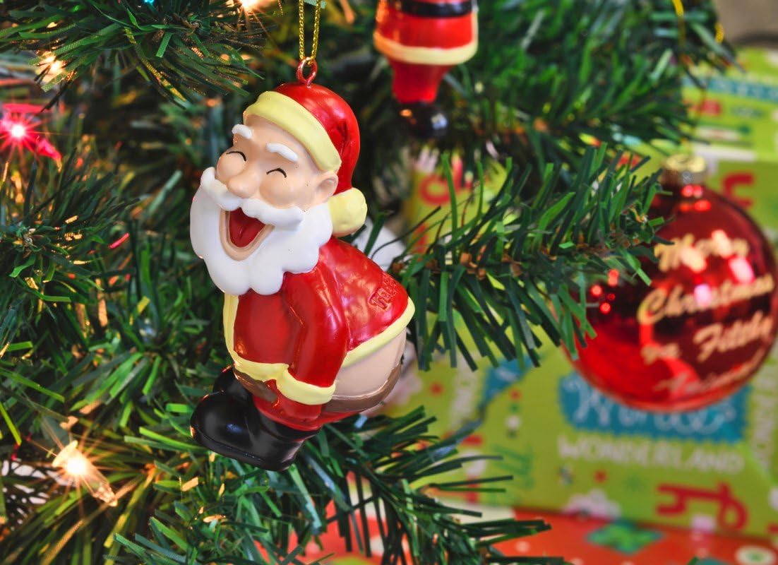 Quirky Santa Christmas Tree Ornament