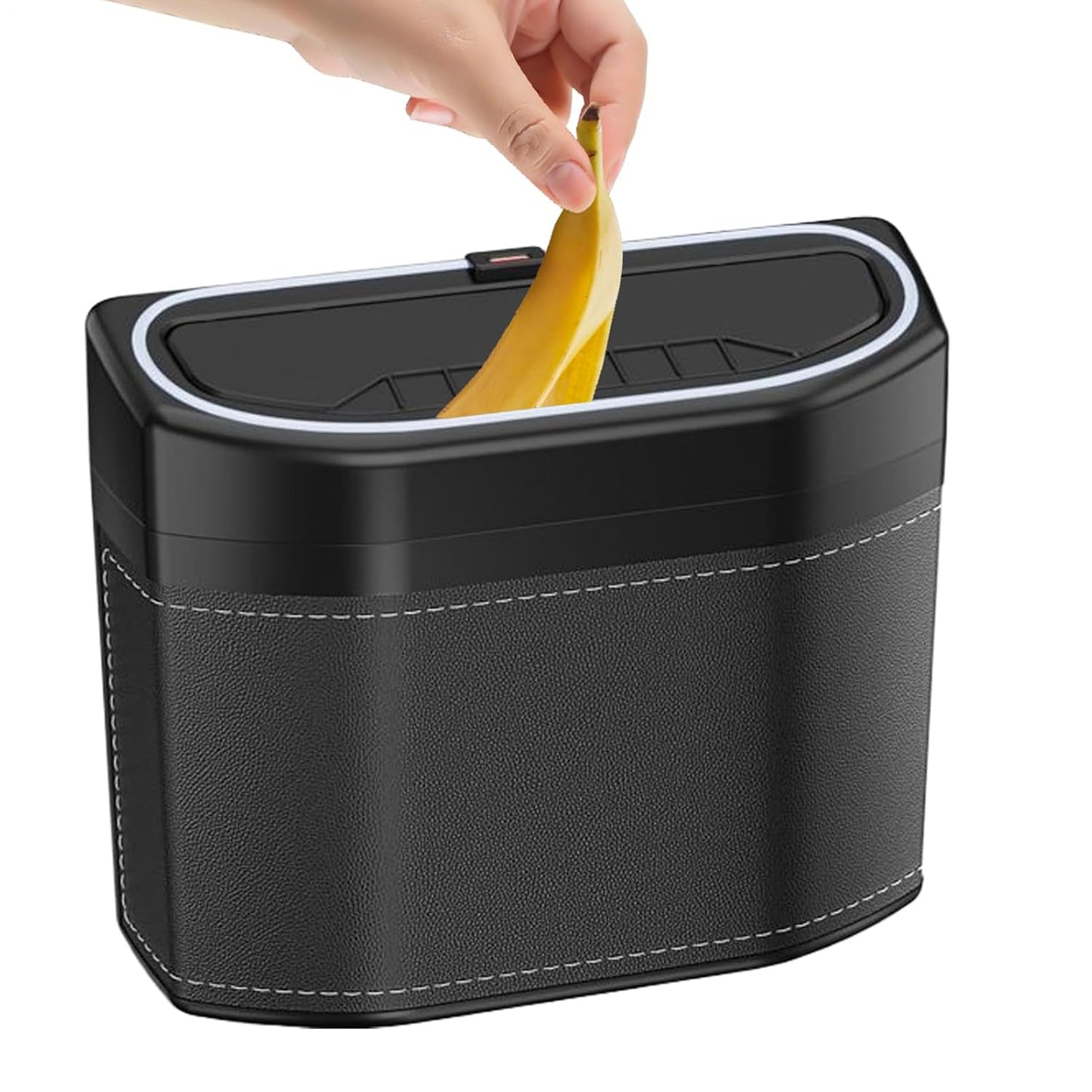Odor-Free Car Waste Bin with LED Night Light