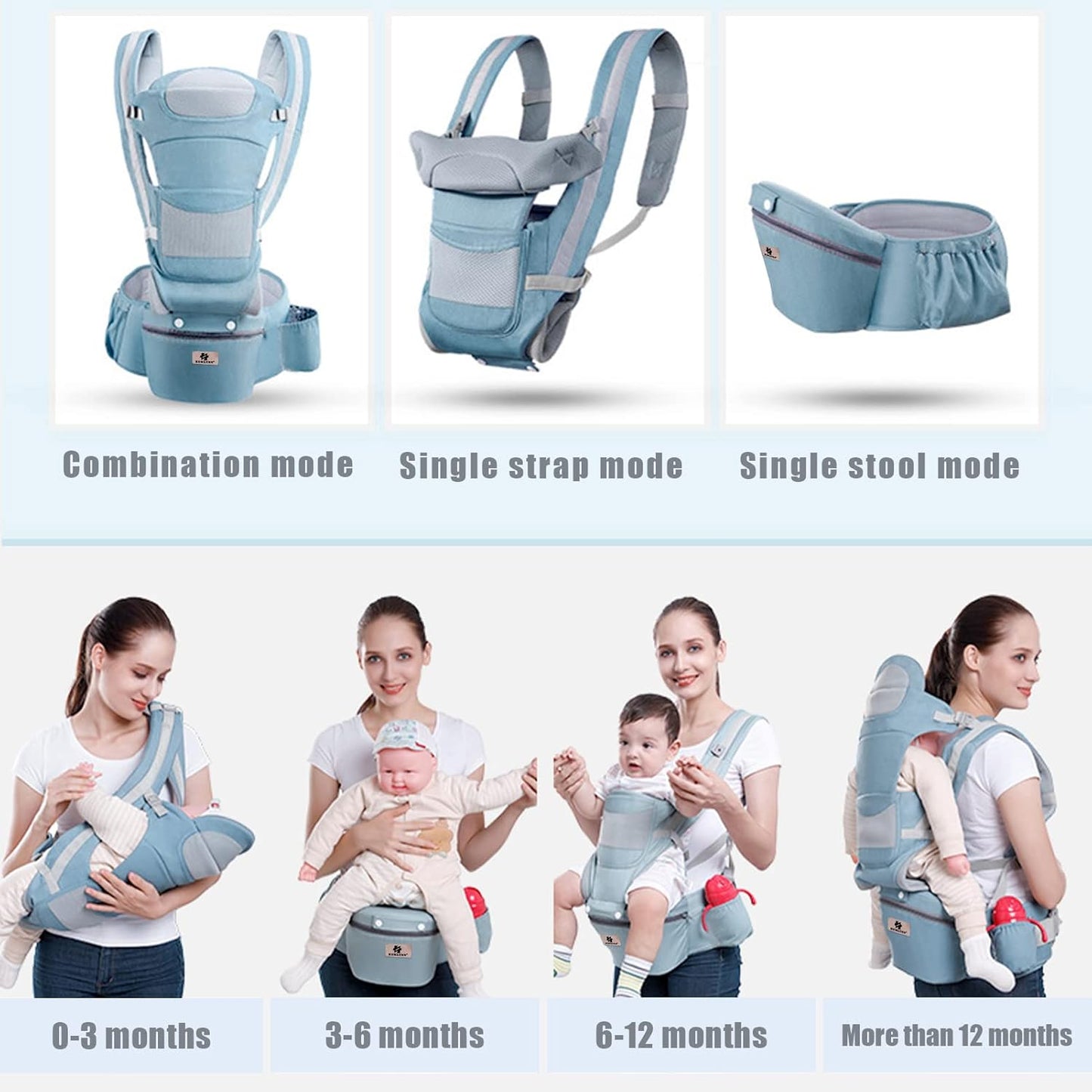 Comfortable Baby Sling with Pocket – Cotton Infant Carrier