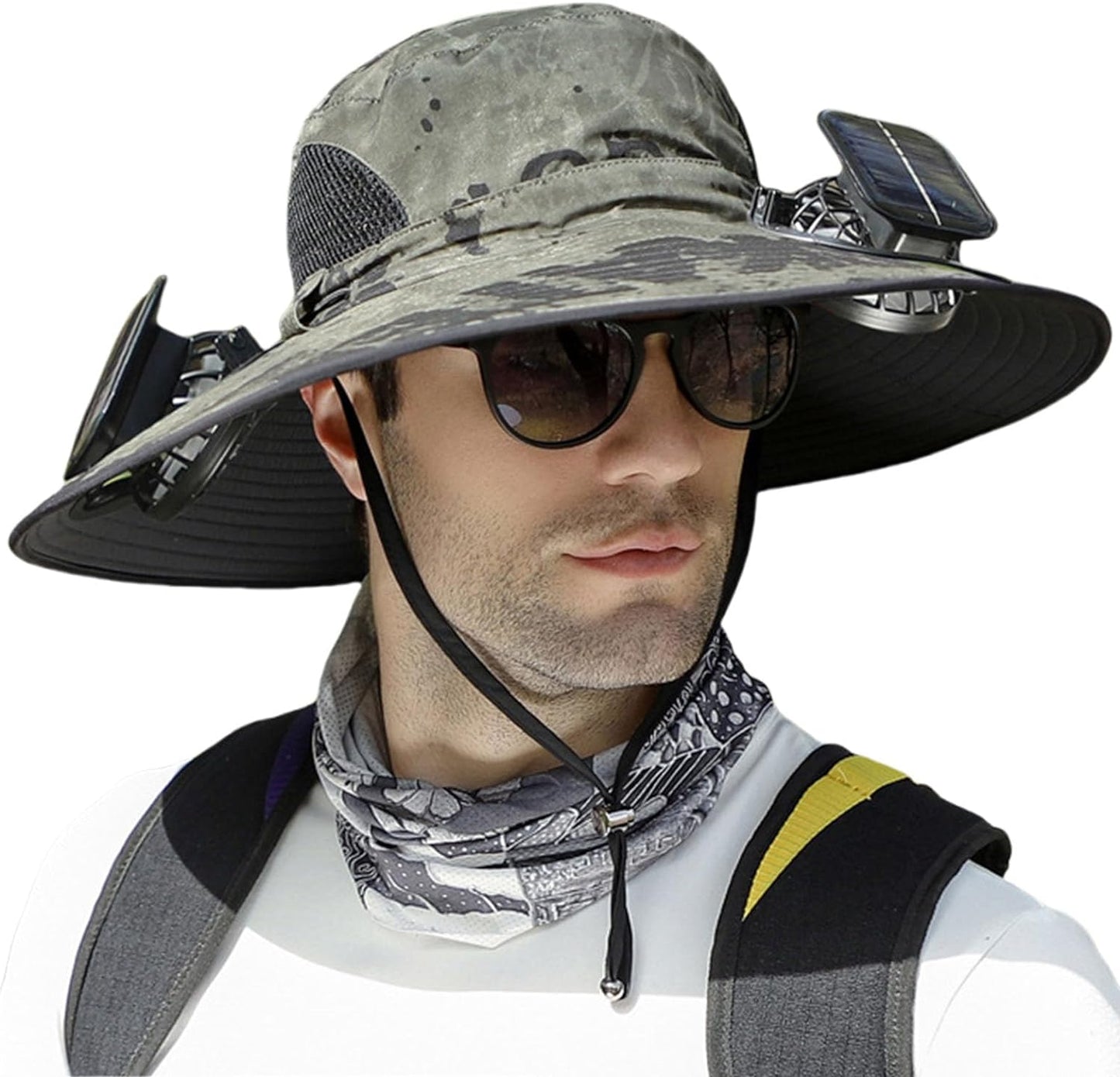 Cooling Sun Hat with Solar Fan