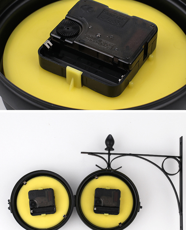 Large Modern Dual Face Wall Clock