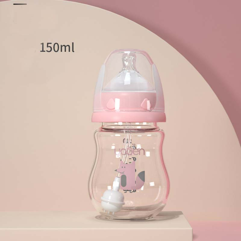 Baby Sippy Bottle with Handles - Soft Silicone & Cute Designs