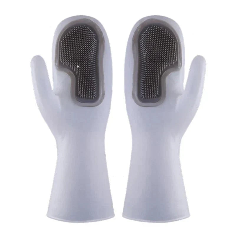 Practical Dishwashing Silicone Cleaning Gloves