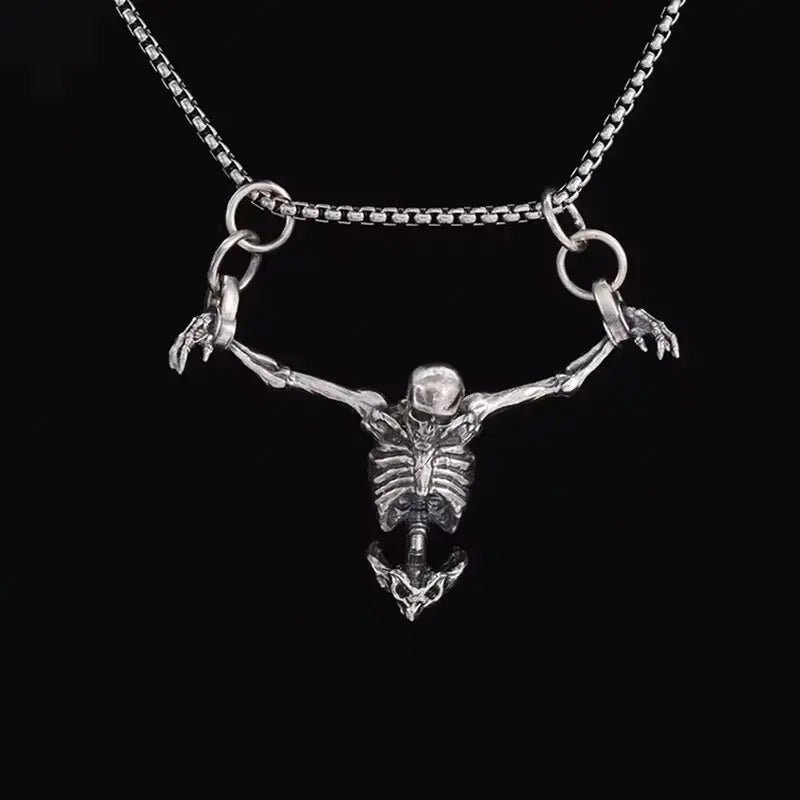 Delicate Wing Cross Pendant Necklace