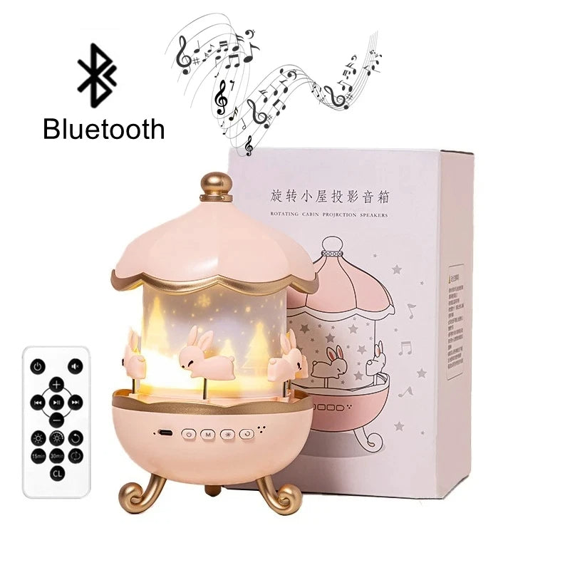 Colorful Bunny LED Night Lamp Projector