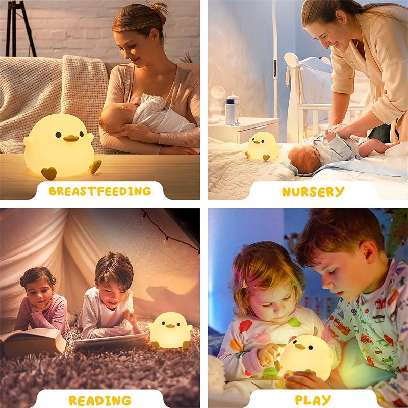 Soothing Kids Bedroom Lamp with Dimmable Night Light