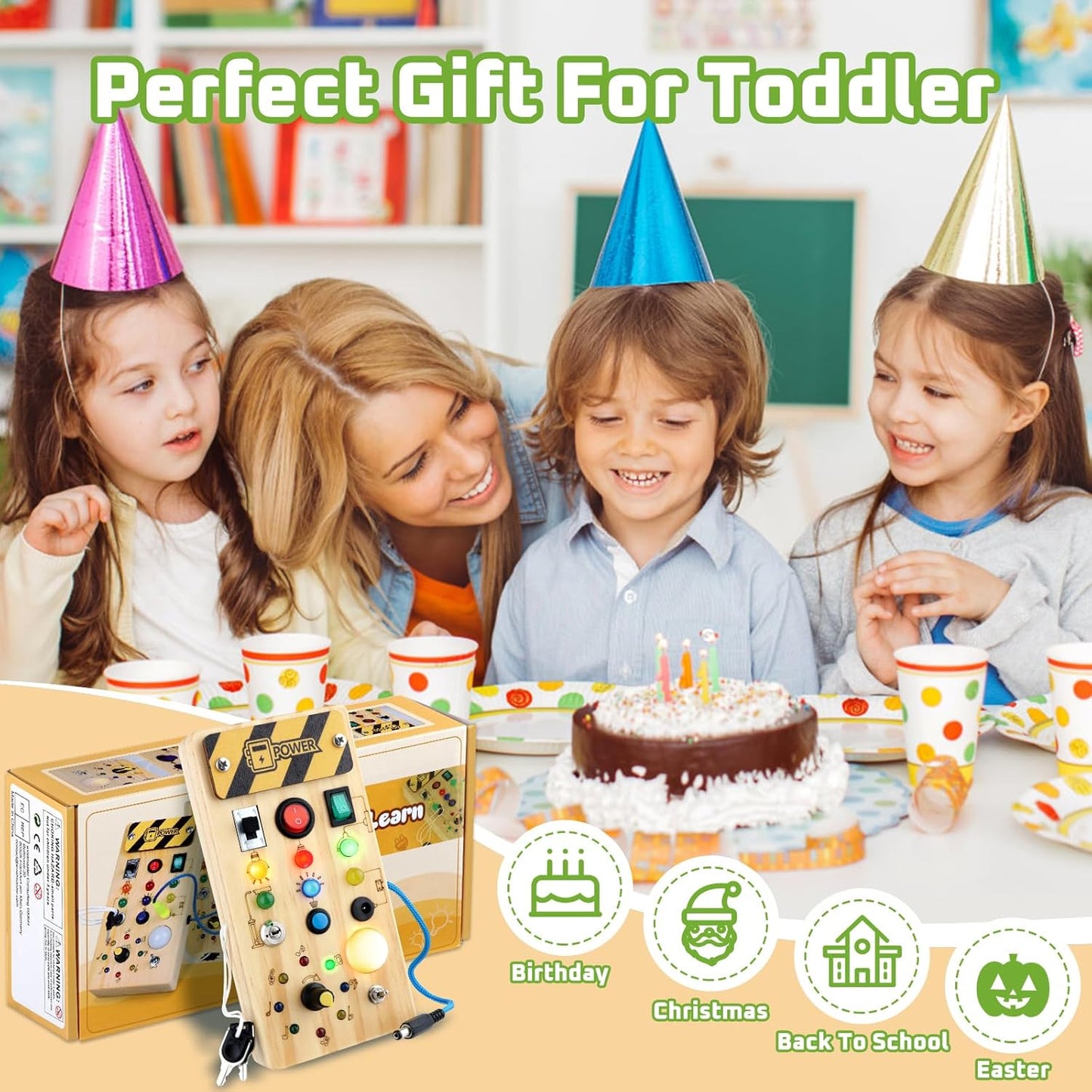 Interactive LED Learning Board for Kids & Toddlers