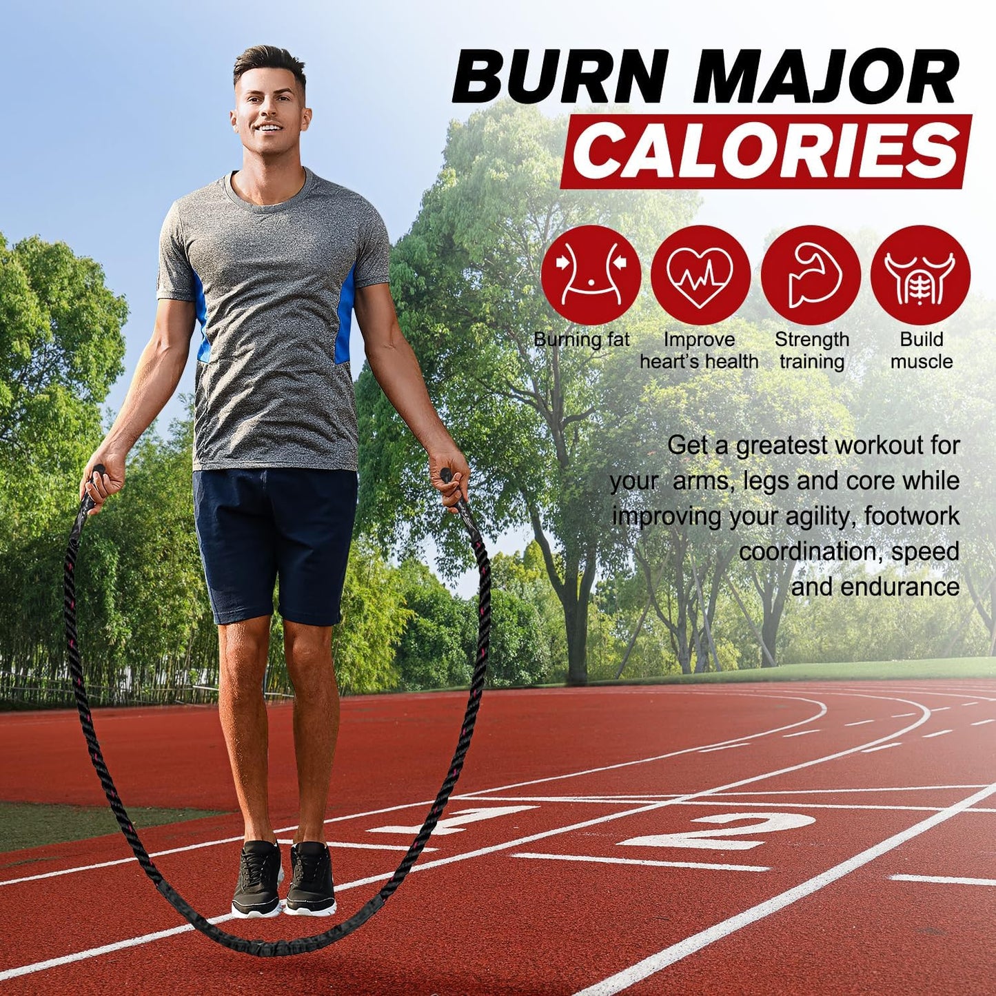 High Intensity Adjustable Jump Rope