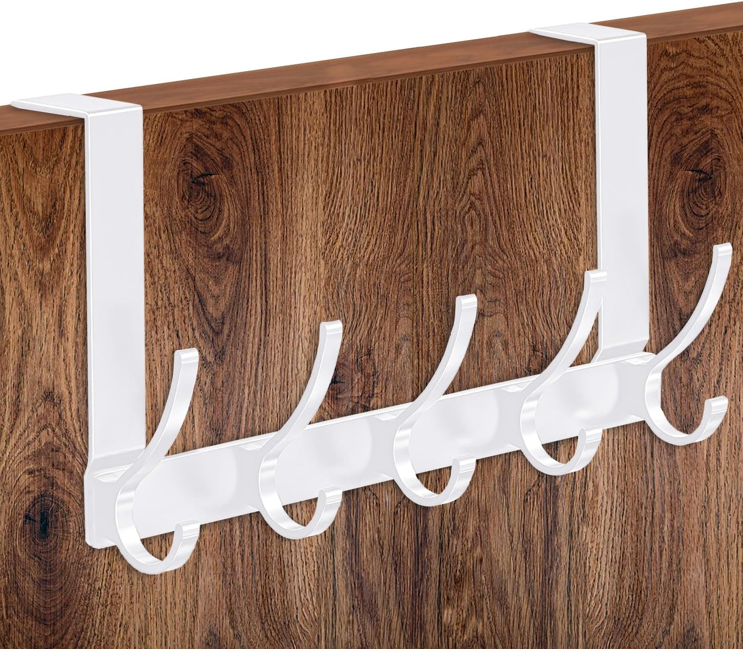 Space Saving Over Door Hook Rack with 6 Hooks