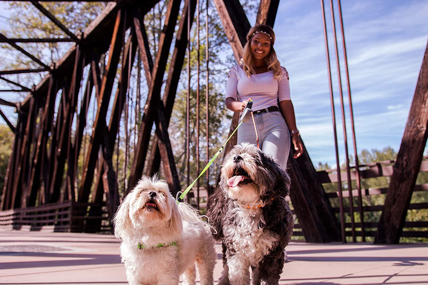 Flexible Dual Dog Leash Line
