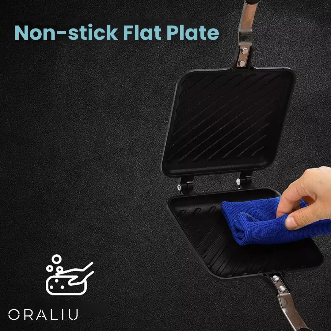 Portable Outdoor Grill Sandwich Maker - Easy Clean