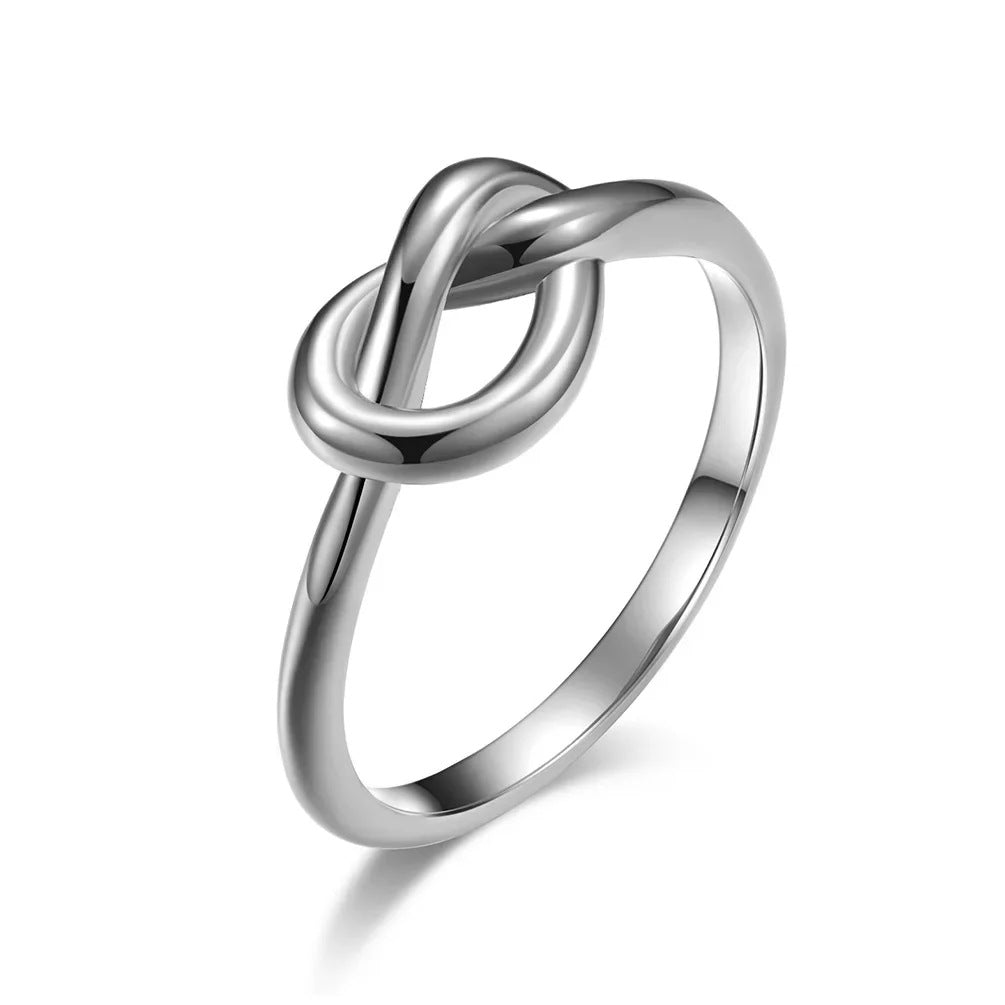 Delicate Love Knot Engagement Ring
