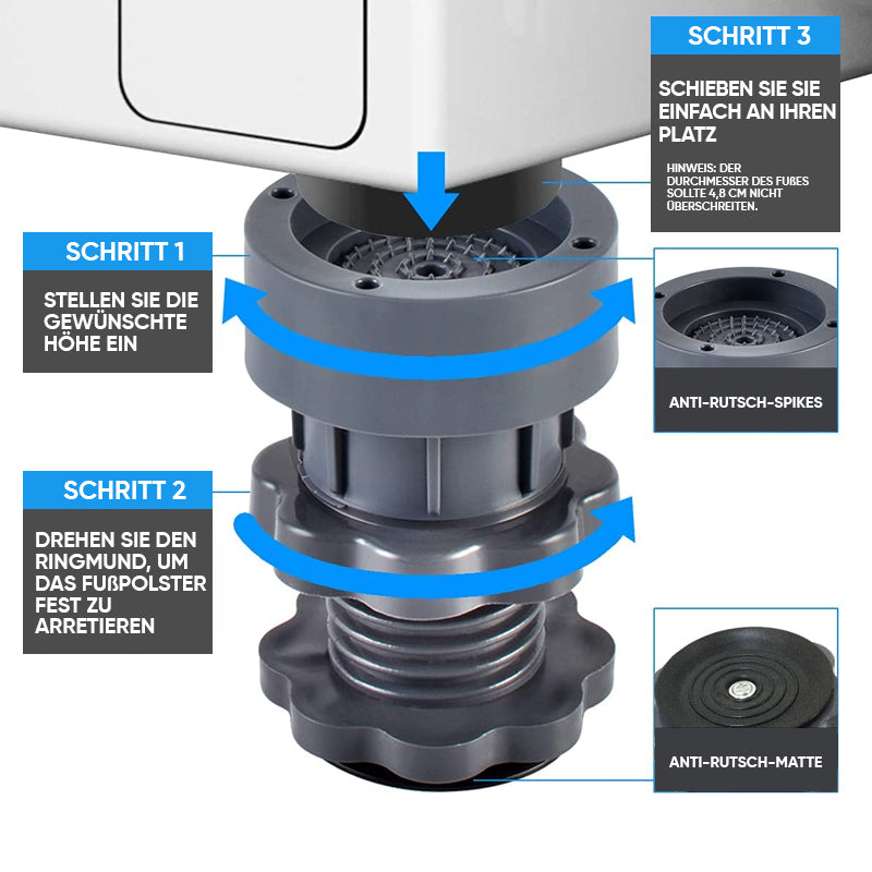 Portable 4 Piece Adjustable Washer Stand