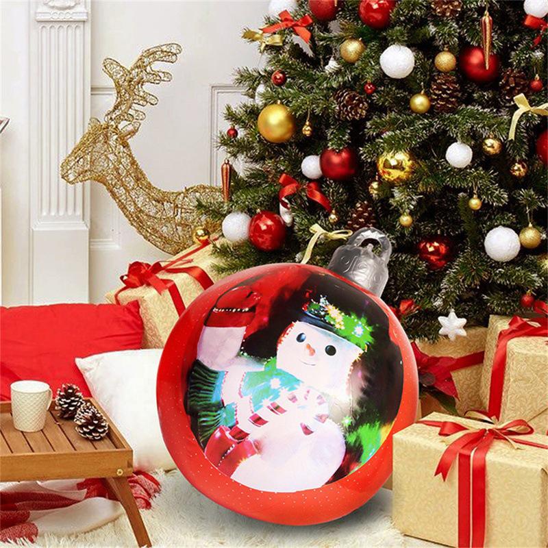 Festive Inflatable Holiday Outdoor Ball Decoration