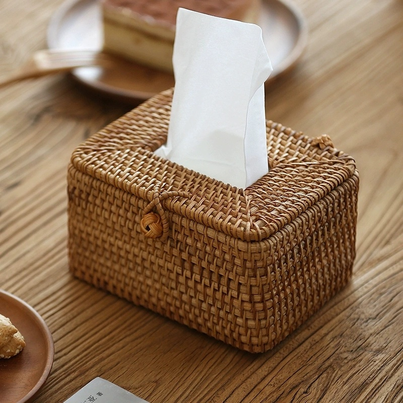 Natural Woven Storage Box - Fesara