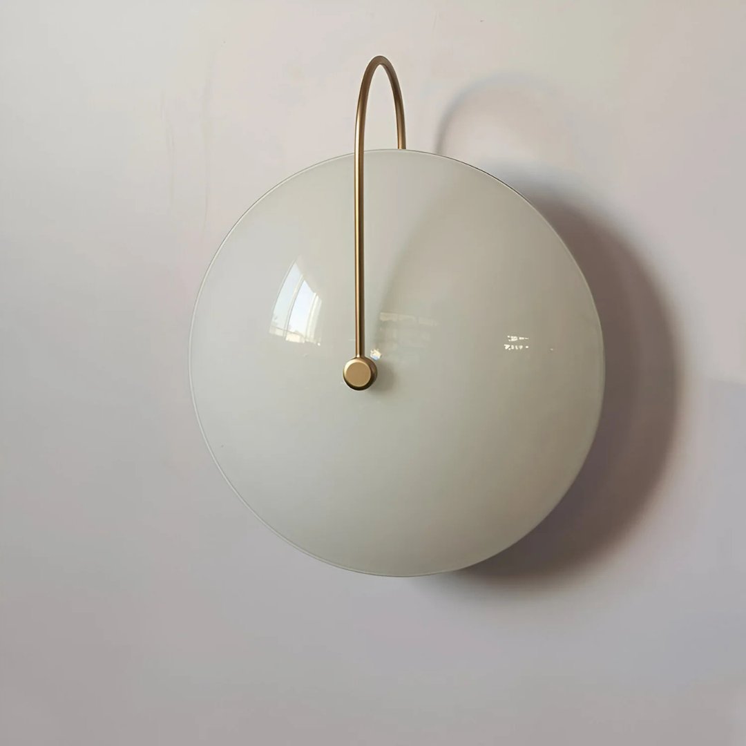 Simple Round Glass Wall Light