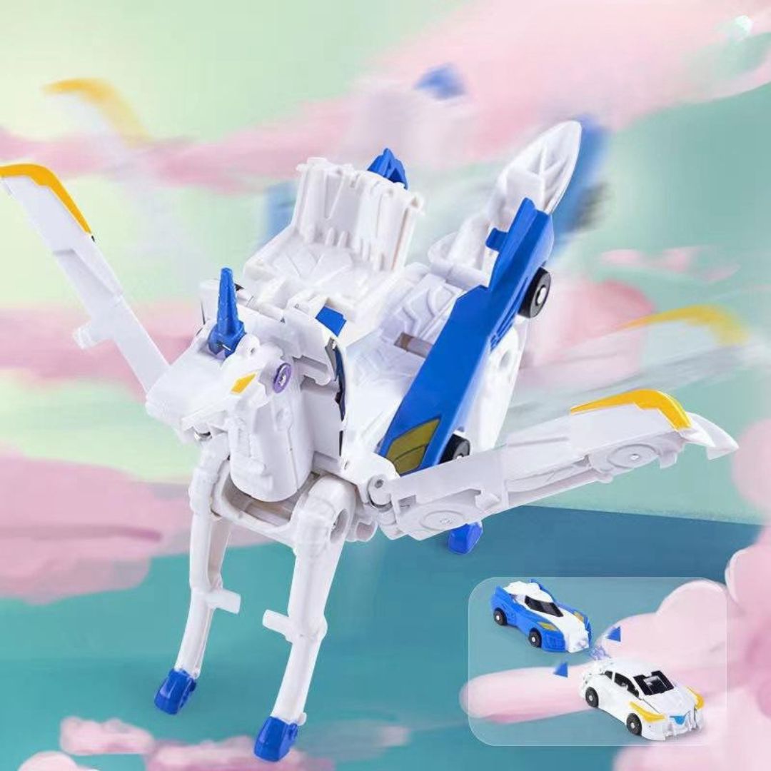 Colorful Unicorn Convertible Toy Cars