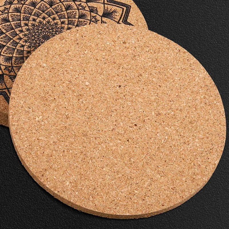 Colorful Protective Cork Coasters Set of 4