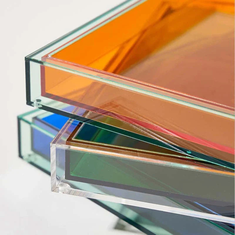 Acryluxe | Vibrant Multi-Color Acrylic Serving Tray 8