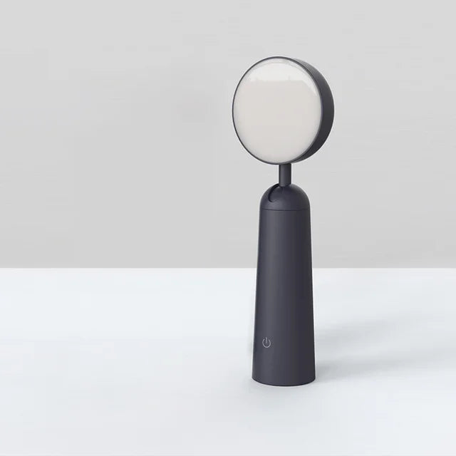 Elegant Black Desk Lamp with Gold Details