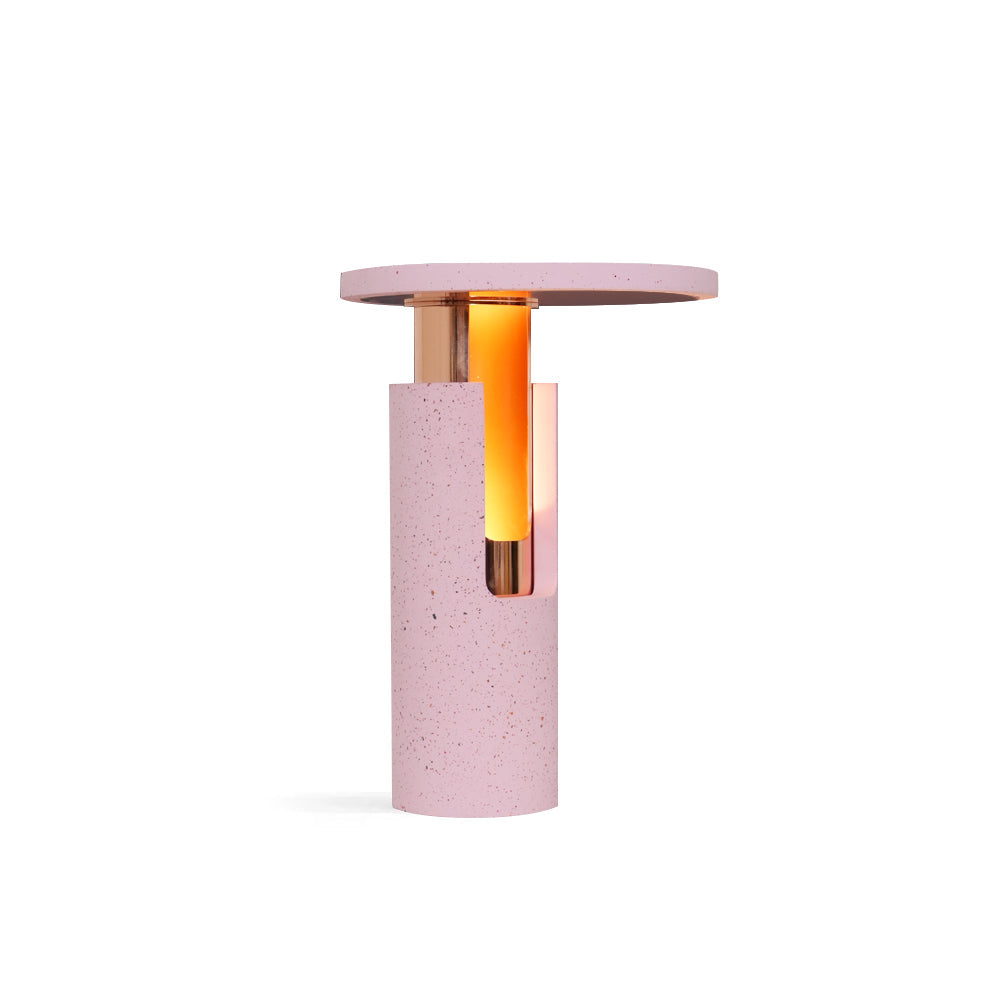 Cozy Amber Glass Table Lamp with Soft Warm Glow