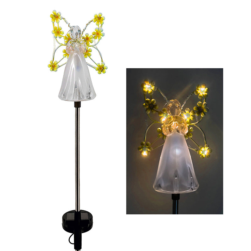 Calming Solar LED Angel Table Lamp
