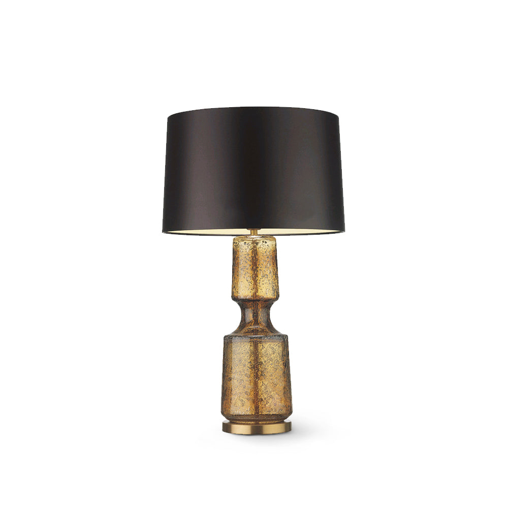 Sleek Metal and Glass Desk Lamp