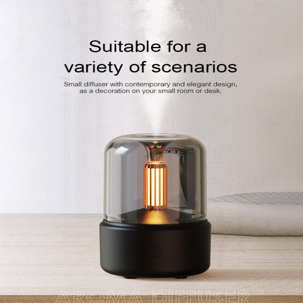 Compact Mini Essential Oil Diffuser with LED Nightlight