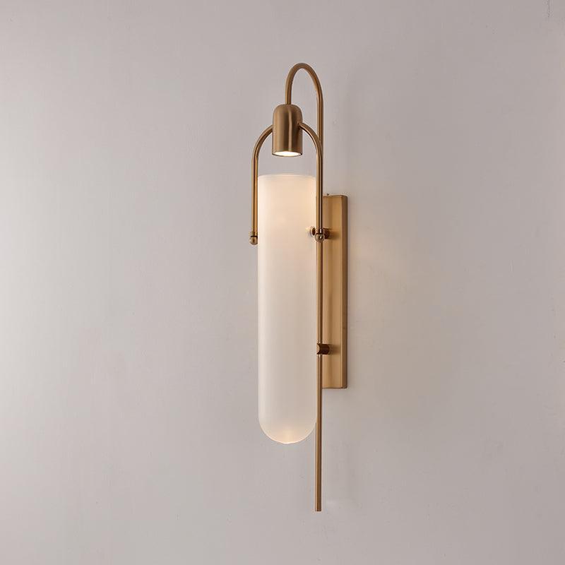 Metal Frame Glass Panel Lamp