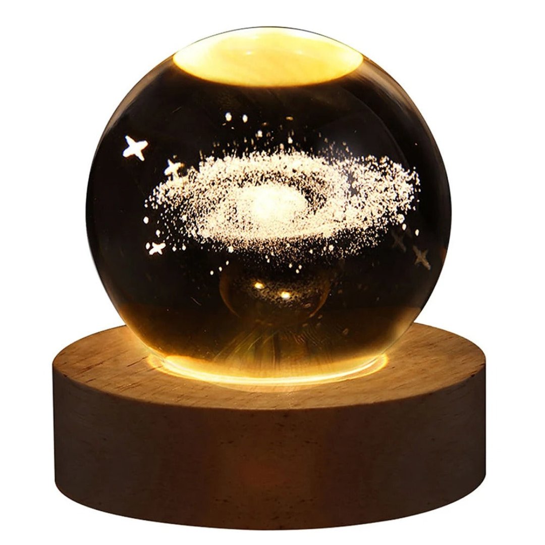 Cosmic LED Desk Lamp with Colorful Galaxy Pattern