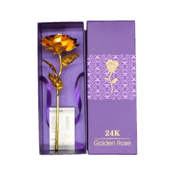 AureaRose | Elegant 24K Gold Plated Keepsake Gift of Everlasting Love 9