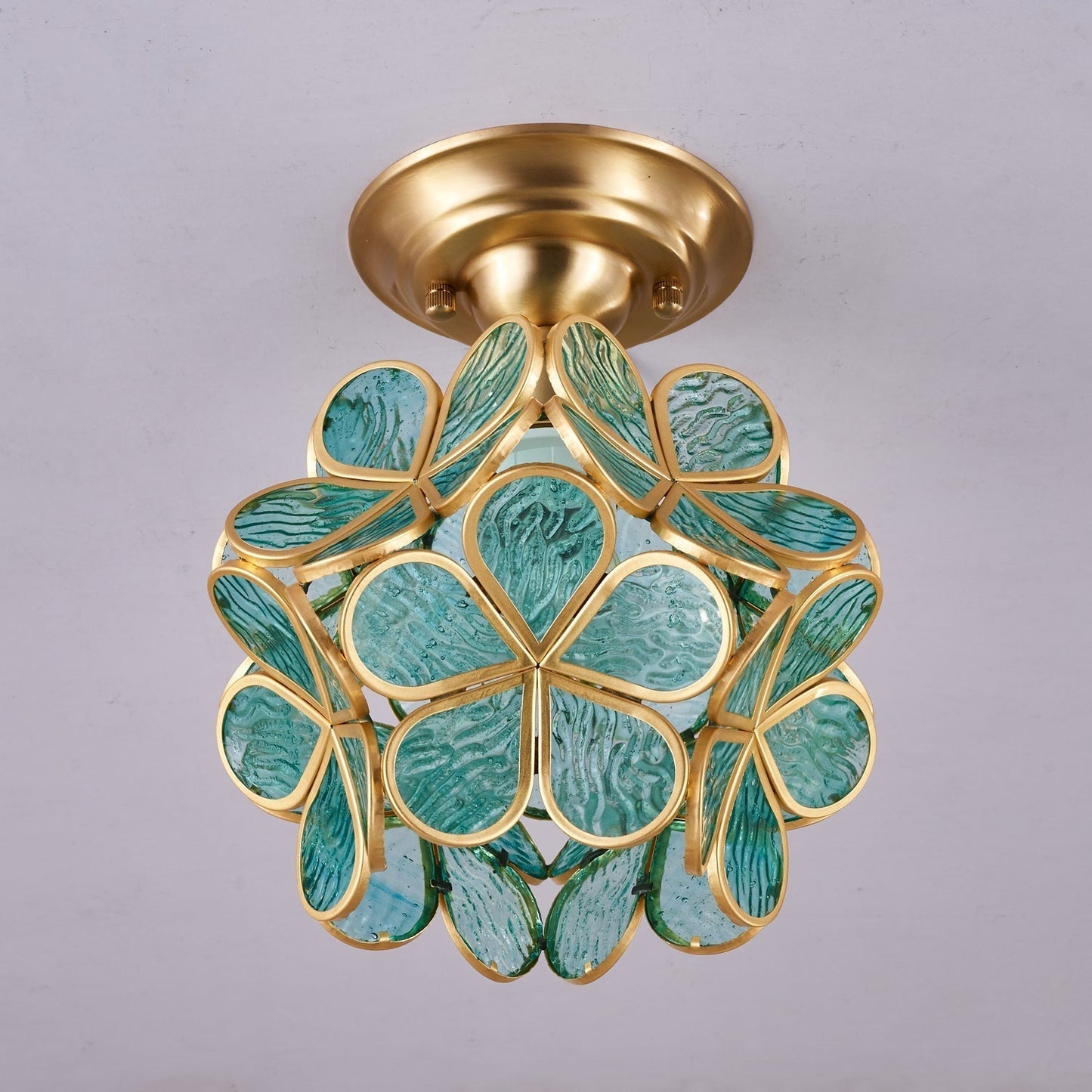 AuroraGlow | Elegant Stylish Gold Accent Ceiling Lamp 10
