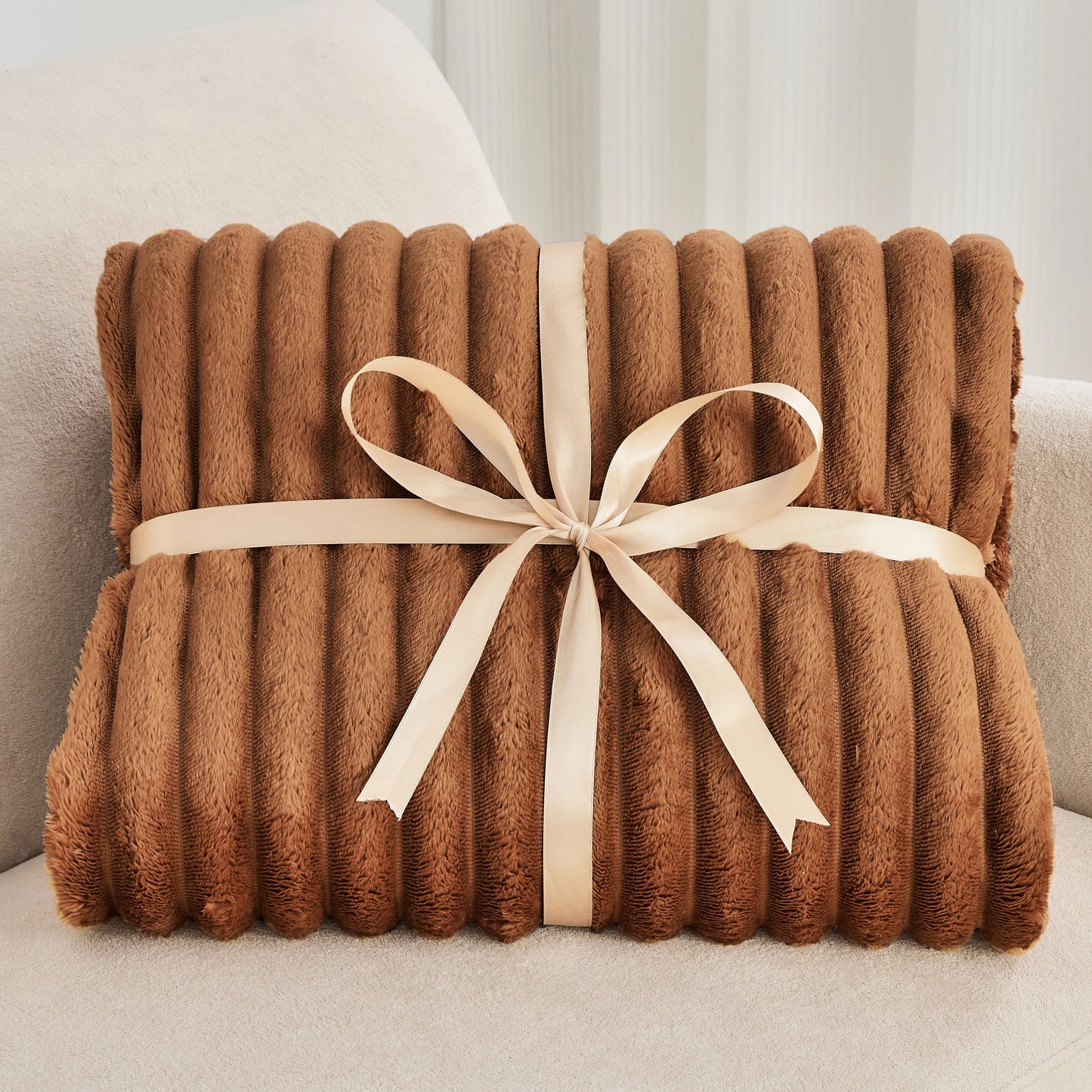Soft Plush Twin Fleece Blanket Set