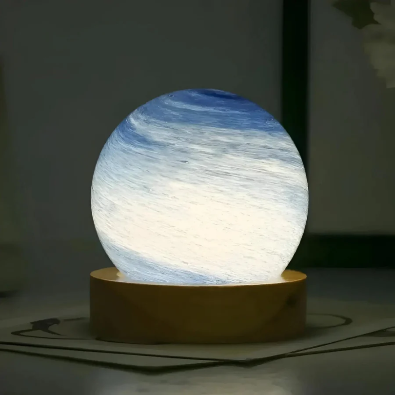 Colorful Globe Desk Lamp with USB Rechargeable Soft Light