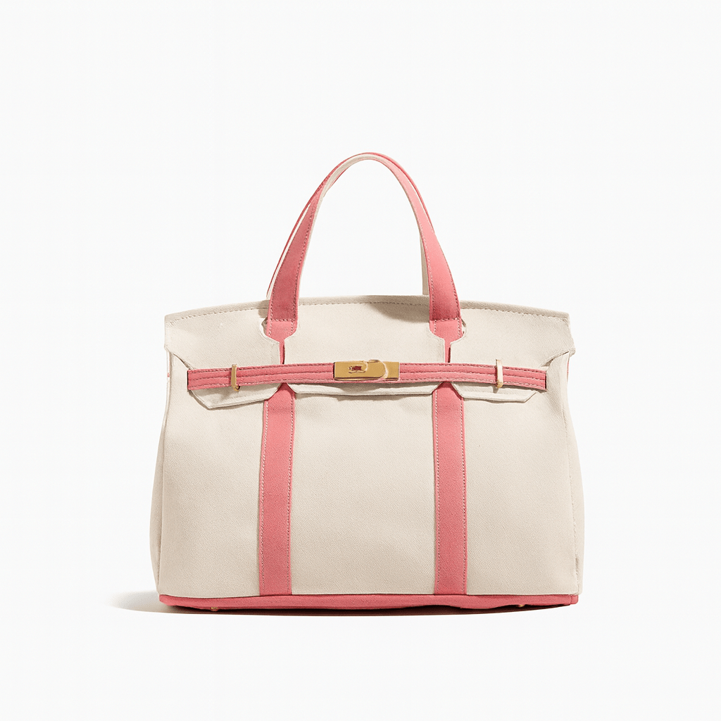 Durable Cotton Tote Bag with Strong Metal Frame
