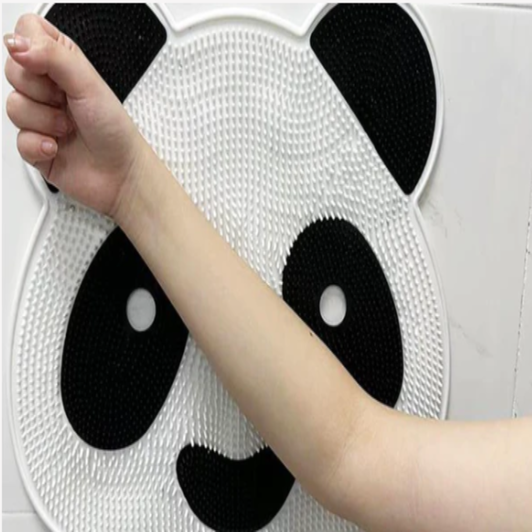 Soft Panda Bath Mat with Massage and Grip