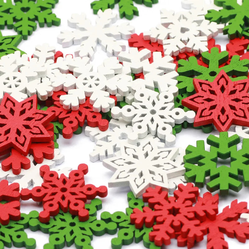 CraftyWinter | White Wooden Snowflakes 3