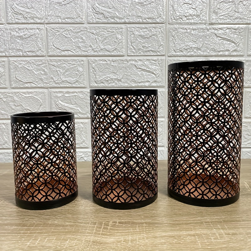 Classic Metal Candle Holder Set