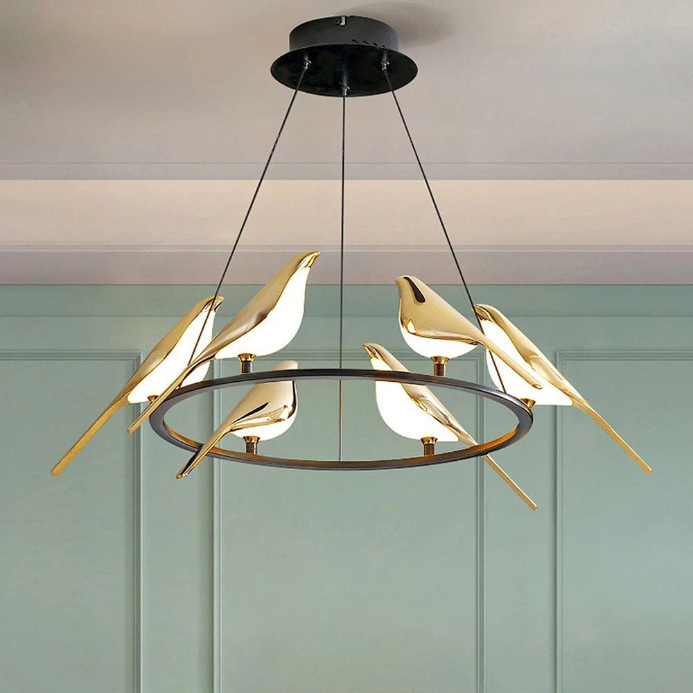 Colorful Bird Shaped Pendant LED Lamp