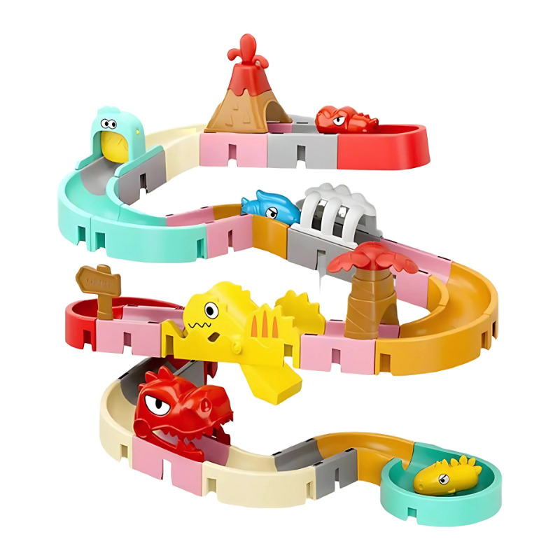 PlitschBahn isn't clear, I need a product type. Assuming PlitschBahn is a brand of toy train track, here's a possible rewrite:
Flexible Kids Train Track