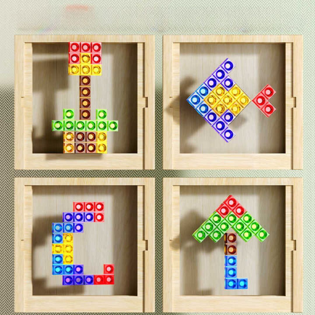 Classic Wooden Brain Teaser Puzzle Game