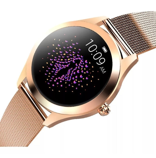 Sleek Sport Watch | Pink Gold Metal Strap