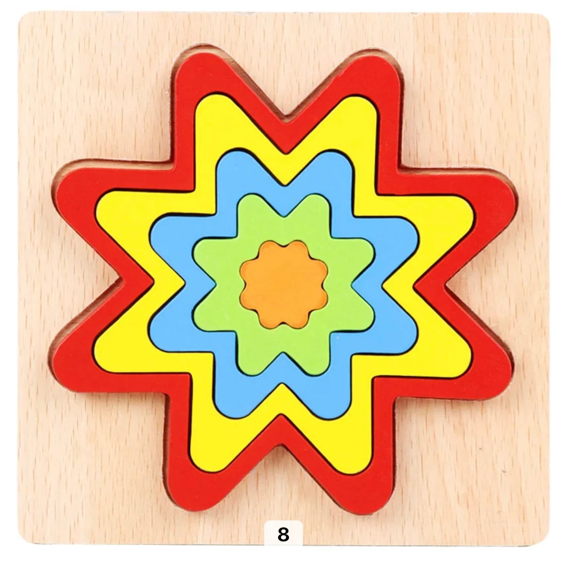 Fun Wooden Shape Puzzle Toy