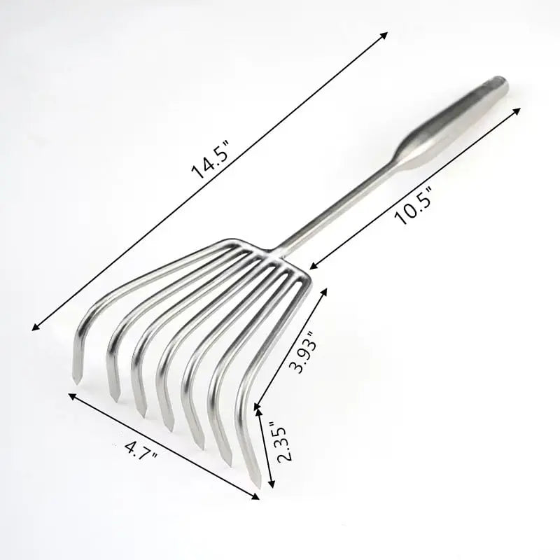 Heavy Duty Garden Rake with Ergonomic Handle