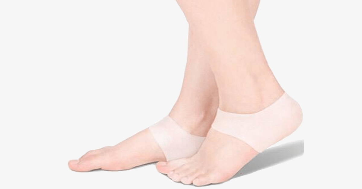 Comfort Gel Heel Support Ankle Socks for Plantar Relief