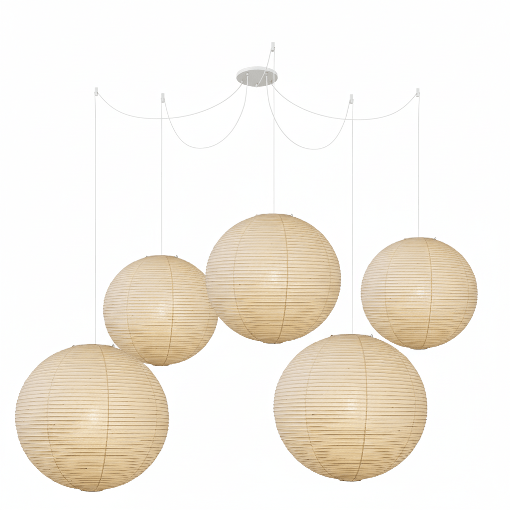 Unique Paper Globe Pendant Lamp 1-Light