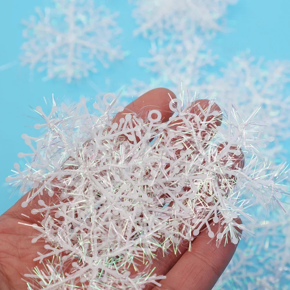 Glimmer Garlands | Glitter Snowflake Decorations 5