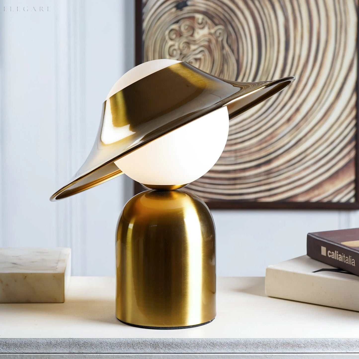 Modern Gold LED Table Lamp Scandinavian Style