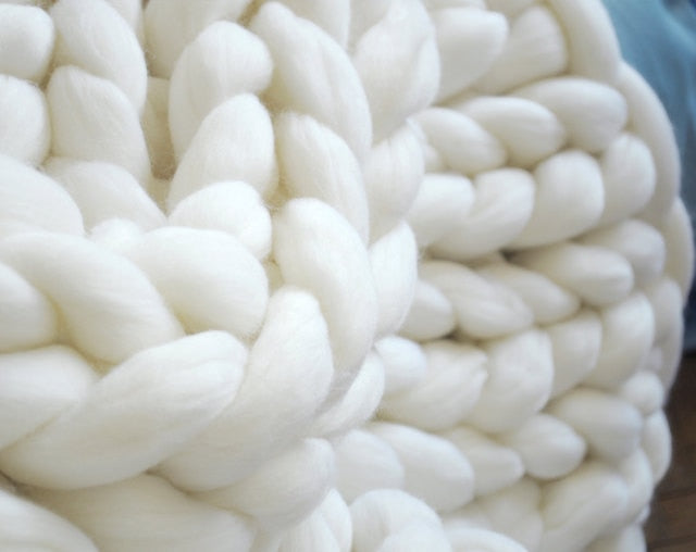 Cozy Knitted Throw Blanket