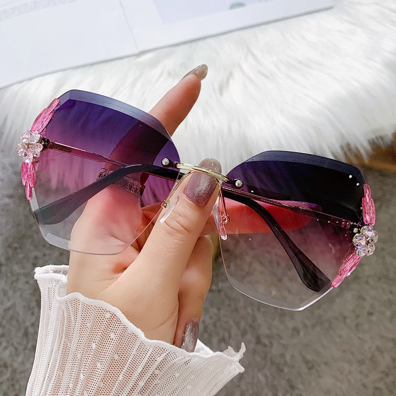 Glittering Ladies Bling Sunglasses - Fesara